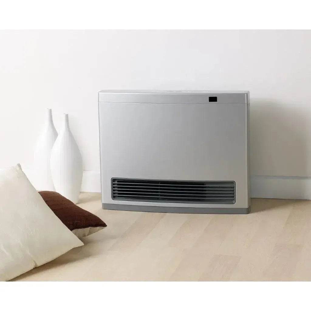 Rinnai Avenger 25 Portable Gas Heater Platinum Silver