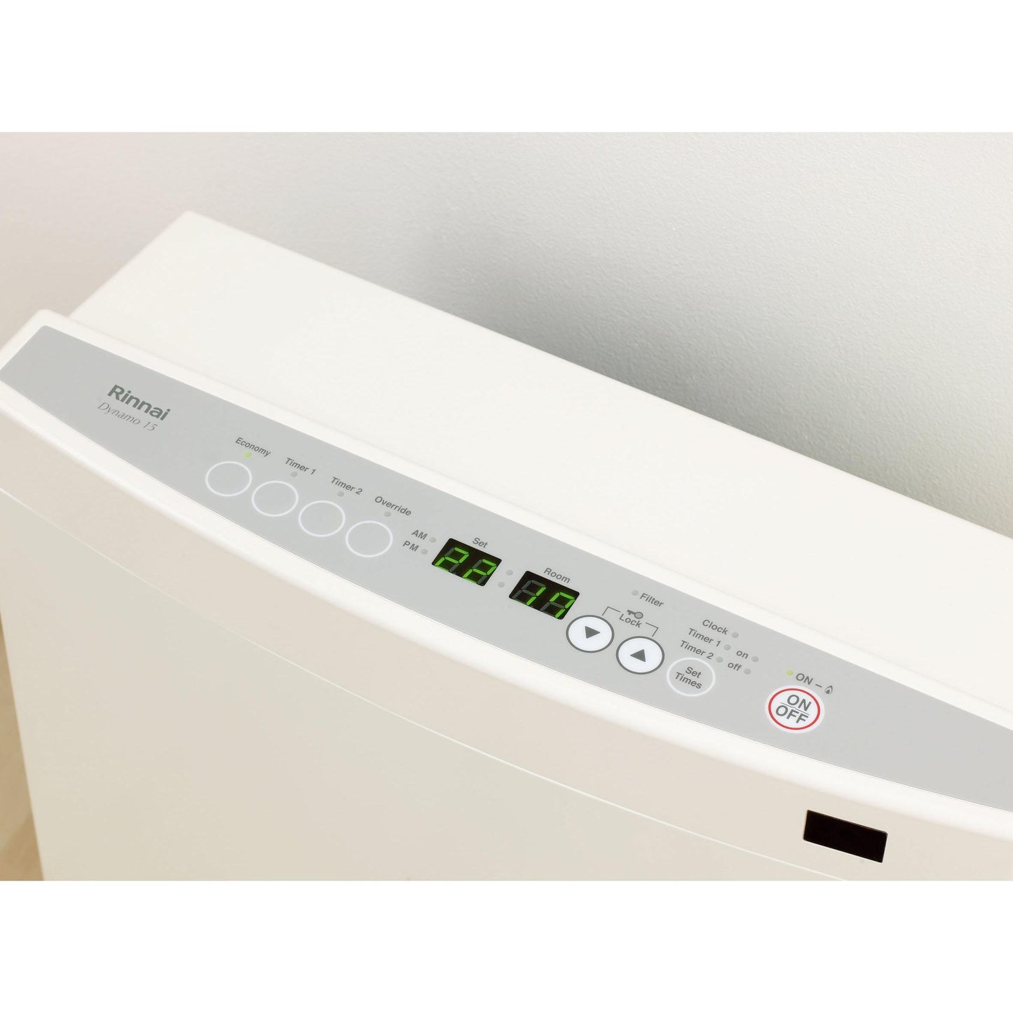 Rinnai Dynamo 15 Portable Gas Heater Platinum Silver