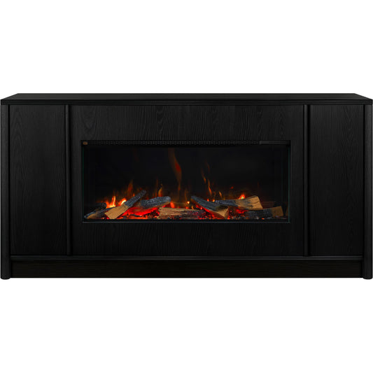 Rinnai ES1500 1.8kW Electric Fireplace with Grange 2100mm Black Cabinet
