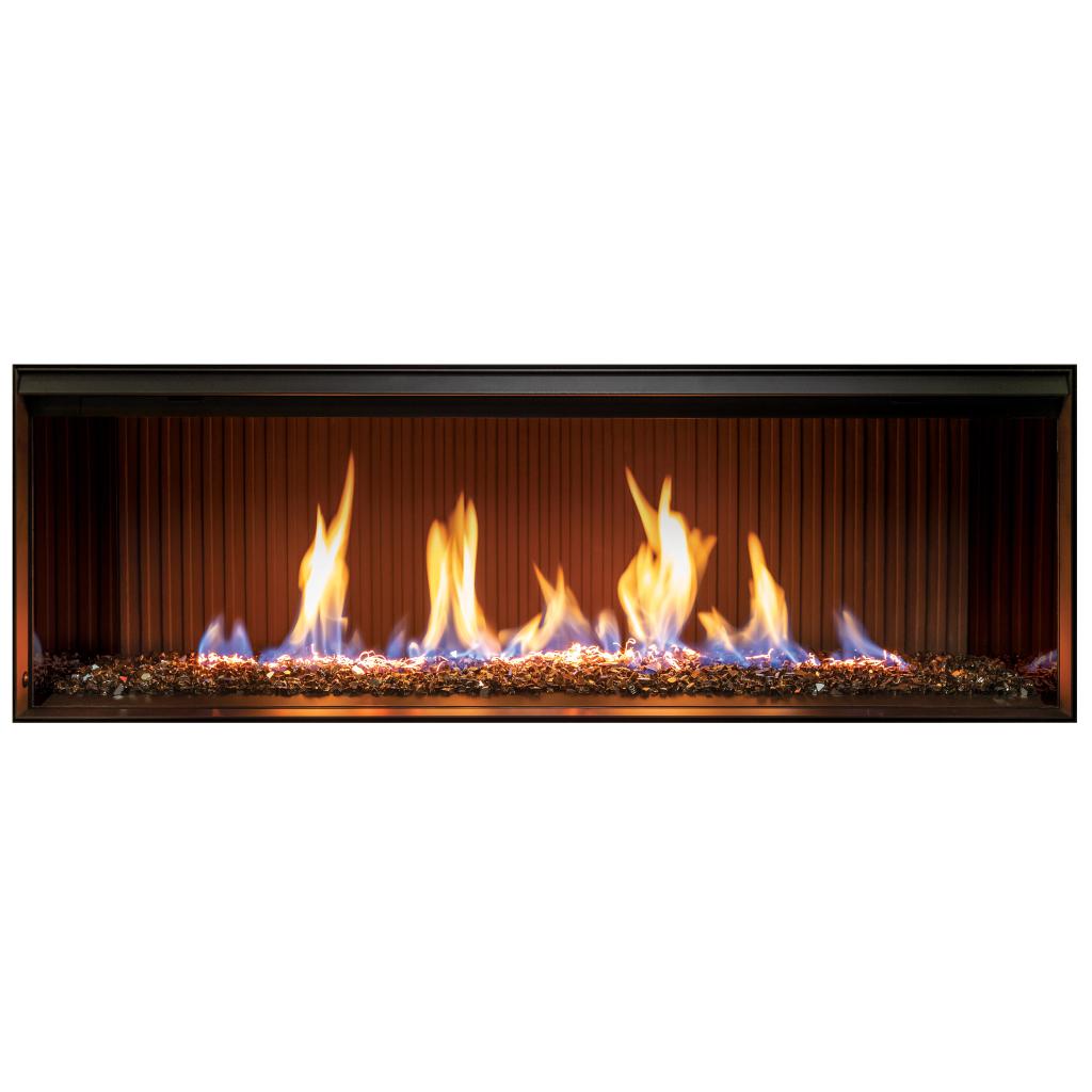 Rinnai LS 1000 Single Sided + Burn Media Gas Fireplace