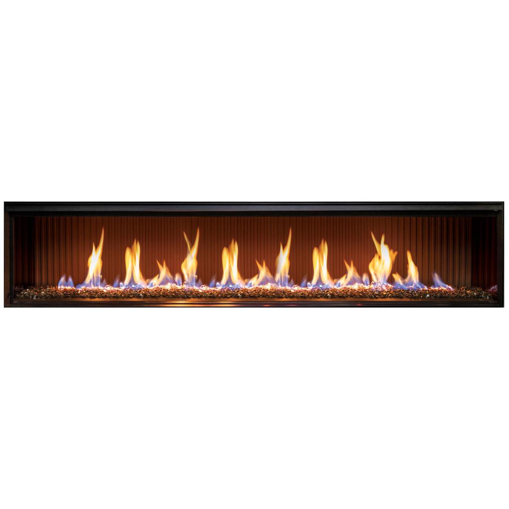 Rinnai LS 1500 Single Sided + Burn Media Gas Fireplace