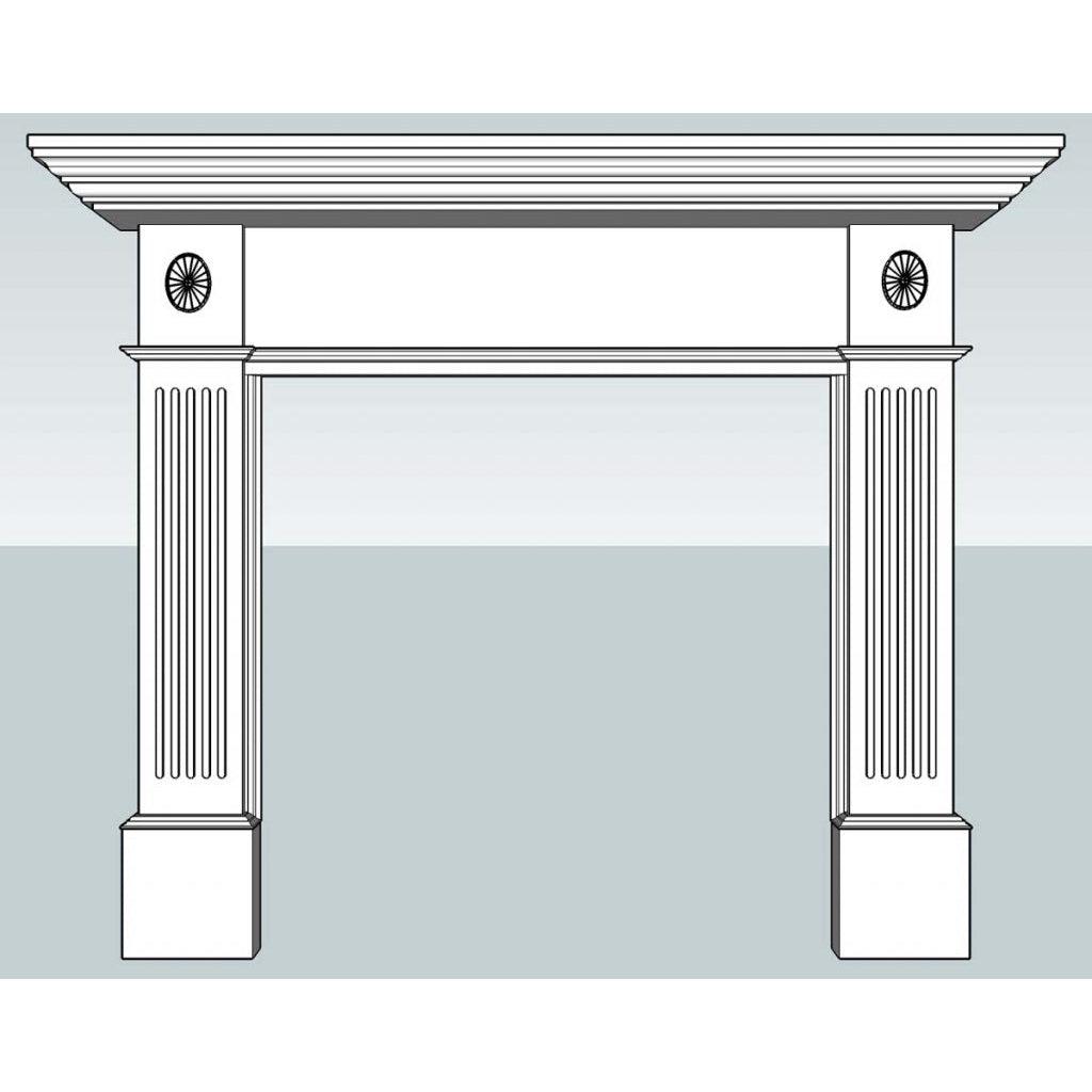 Rosette Mdf Mantle