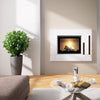 Seguin Europa 7 Wood Fireplace With Black Line Glass & Swing Door