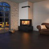 Seguin Europa 7 Wood Fireplace With Right Sided Door & Black Line Glass