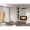 Seguin Europa 7 Wood Fireplace With Right Sided Door & Black Line Glass