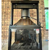 Seguin MultiVision 8000 Wood Fireplace With 3 Sided Firebox, 2 Small Side Glass, 1 Swing Door