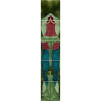 Set1 Tubeline 5 Tile Fireplace Set