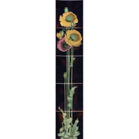 Set4C Tubeline 5 Tile Fireplace Set