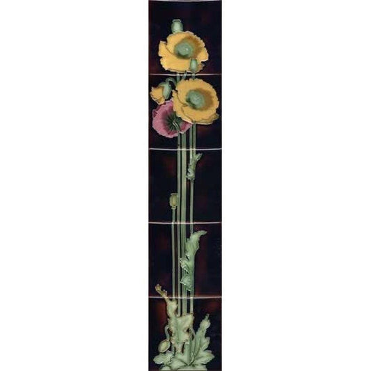 Set4C Tubeline 5 Tile Fireplace Set