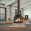 Siena 750 Four Sided Free Standing Wood Fireplace
