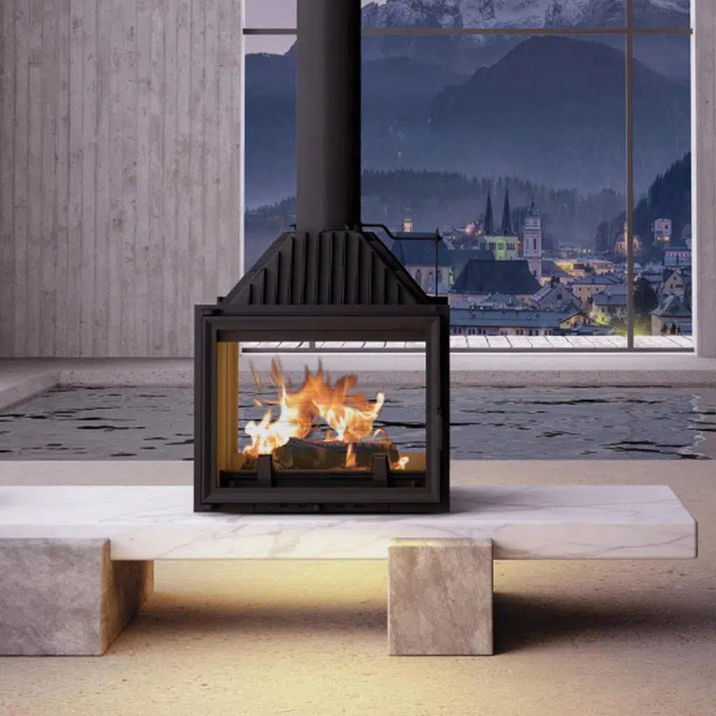 Siena 750 Tunnel Free Standing Wood Fireplace