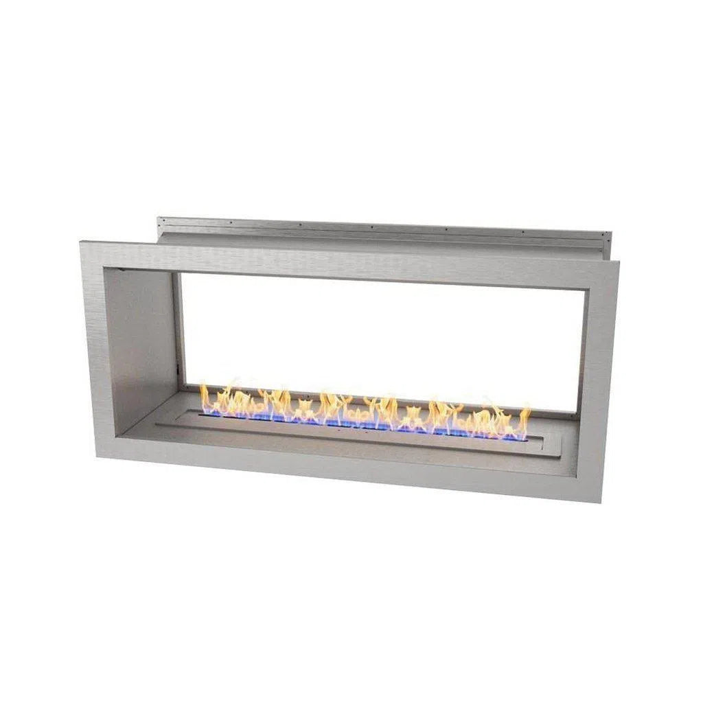 Slimline Double Sided Ethanol Firebox 1100 With Stainless Steel Fascia