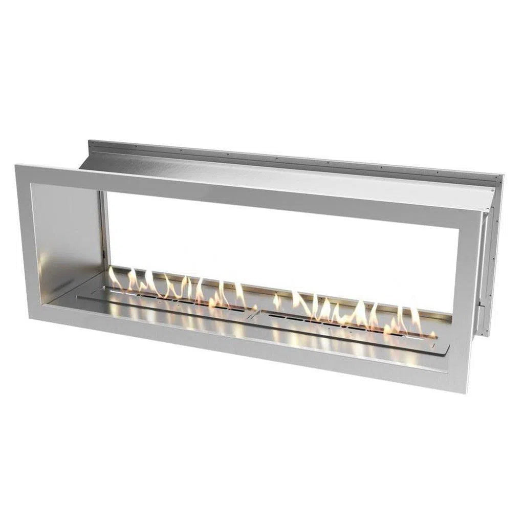 Slimline Double Sided Ethanol Firebox 1650 With Stainless Steel Fascia