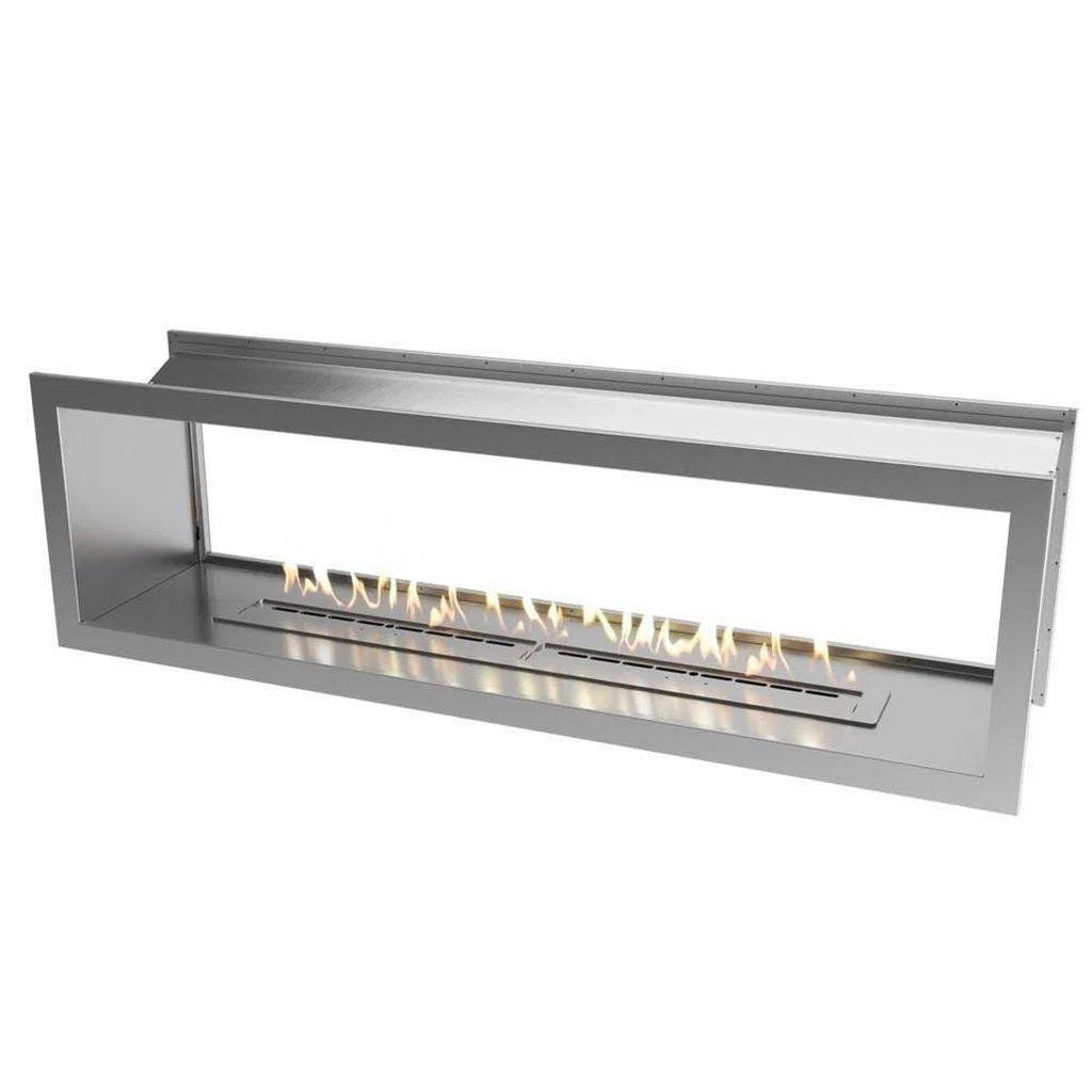 Slimline Double Sided Ethanol Firebox 2000 With Slimline 1400 Burner & Stainless Steel Fascia