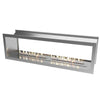 Slimline Double Sided Ethanol Firebox 2000 With Slimline 2 x 800 Burner & Stainless Steel Fascia