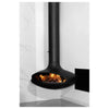 Tarvos Suspended Fireplace With Ethanol Burner & Base Plate