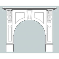 Victorian Arched Mdf Mantle
