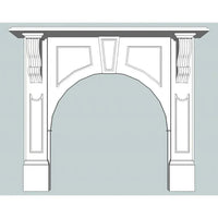 Victorian Arched Mdf Mantle