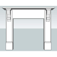Victorian Plain Mdf Mantle