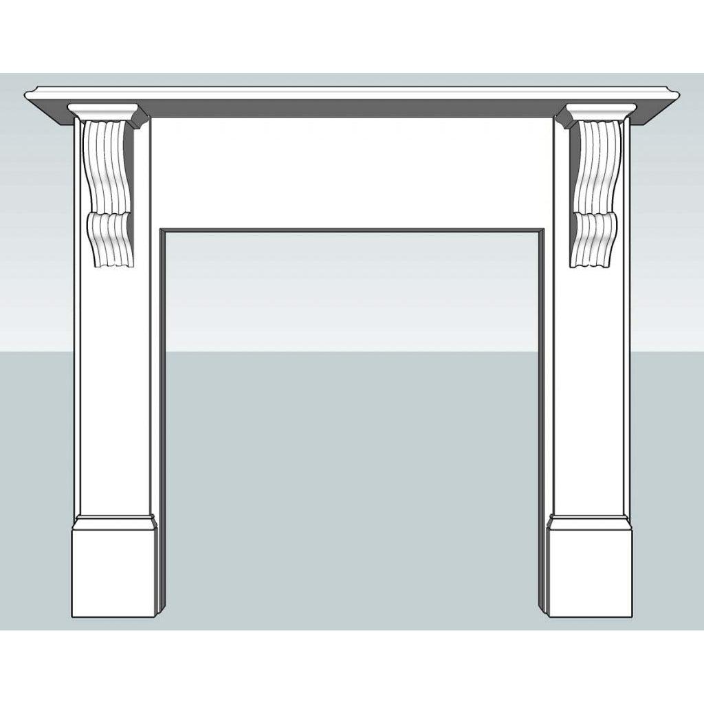 Victorian Plain Mdf Mantle