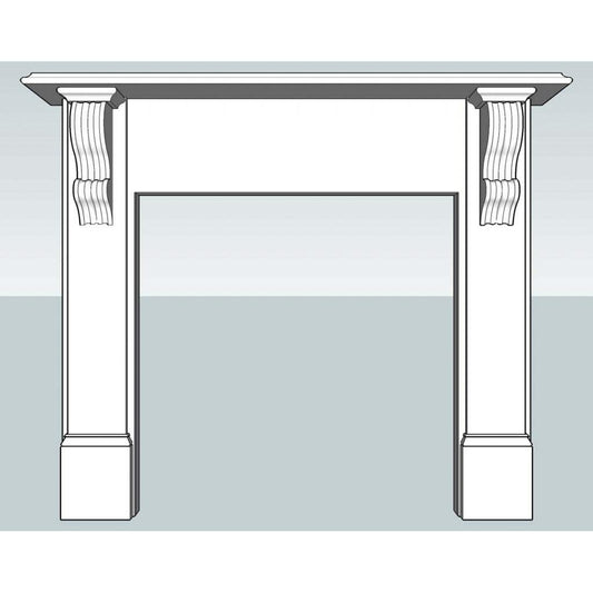 Victorian Plain Mdf Mantle