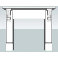 Victorian Plain Mdf Mantle