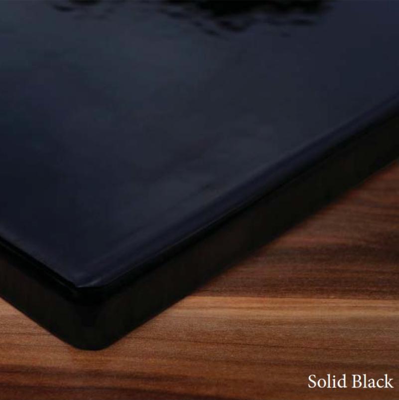 Vlaze Heat Shield Solid Black 105x120cm