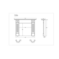 Windsor Italian Carrara Marble Mantle
