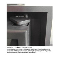ADF Hayra 85 VL Freestanding Wood Fireplace with Glass Door and Black Steel Base