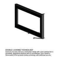 ADF Linea 100 Duo B L Freestanding Wood Fireplace inc. Open Base
