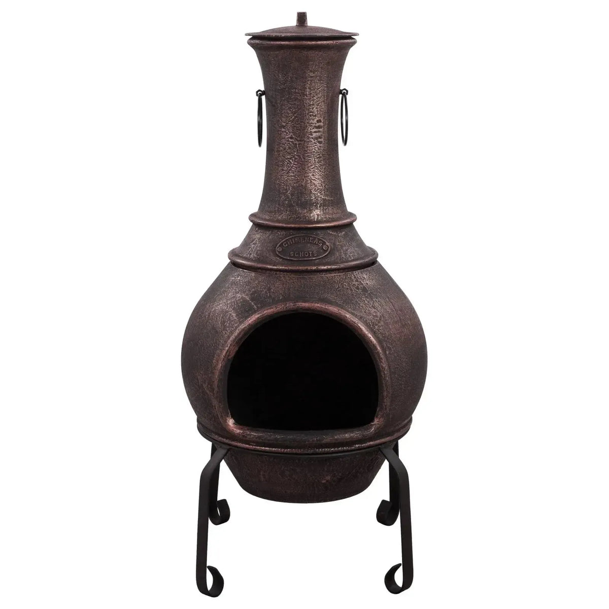Argon Cast Iron Chiminea - Antique Copper