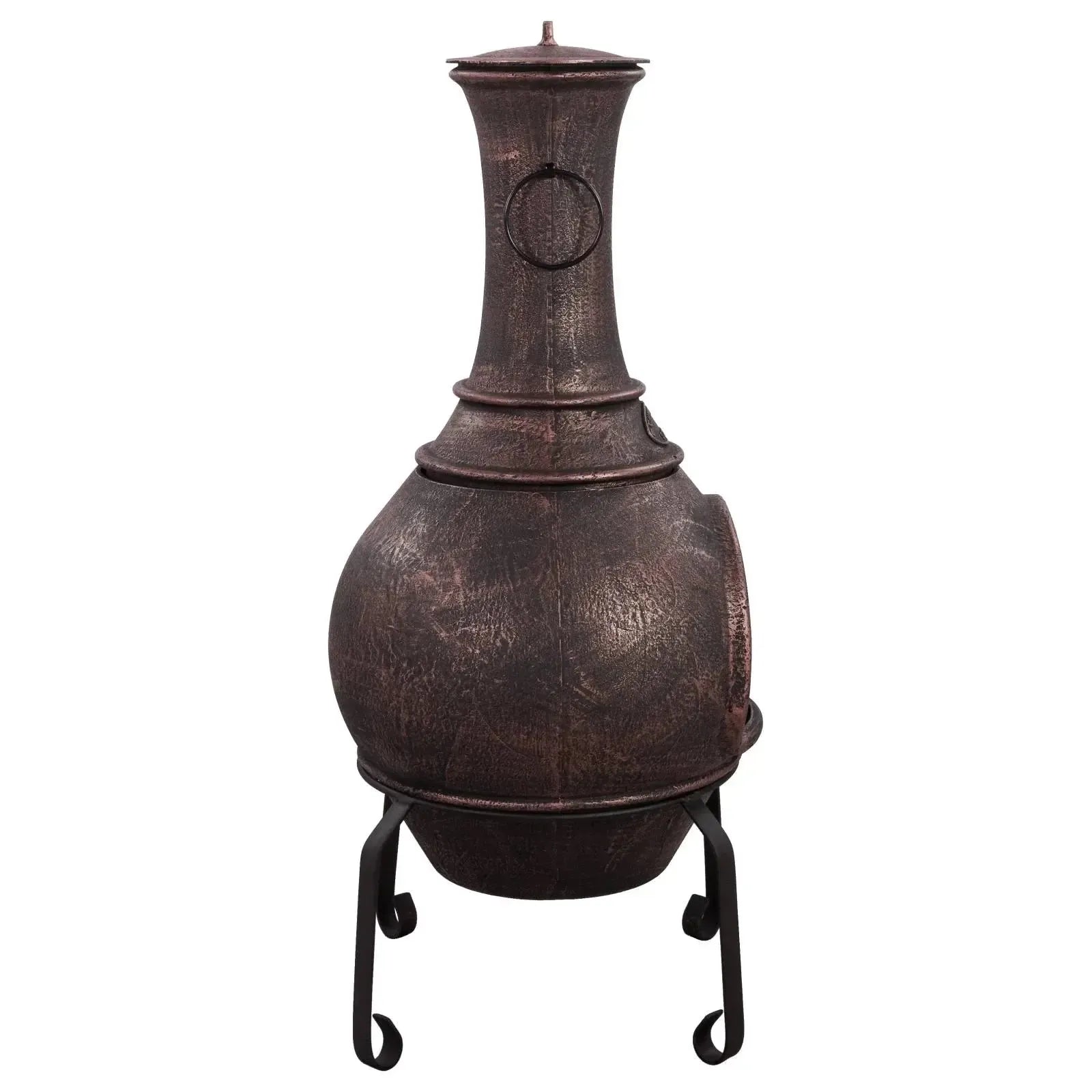 Argon Cast Iron Chiminea - Antique Copper