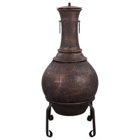 Argon Cast Iron Chiminea - Antique Copper