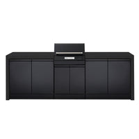 Crossray eXtreme Electric Outdoor Kitchen Black Bench