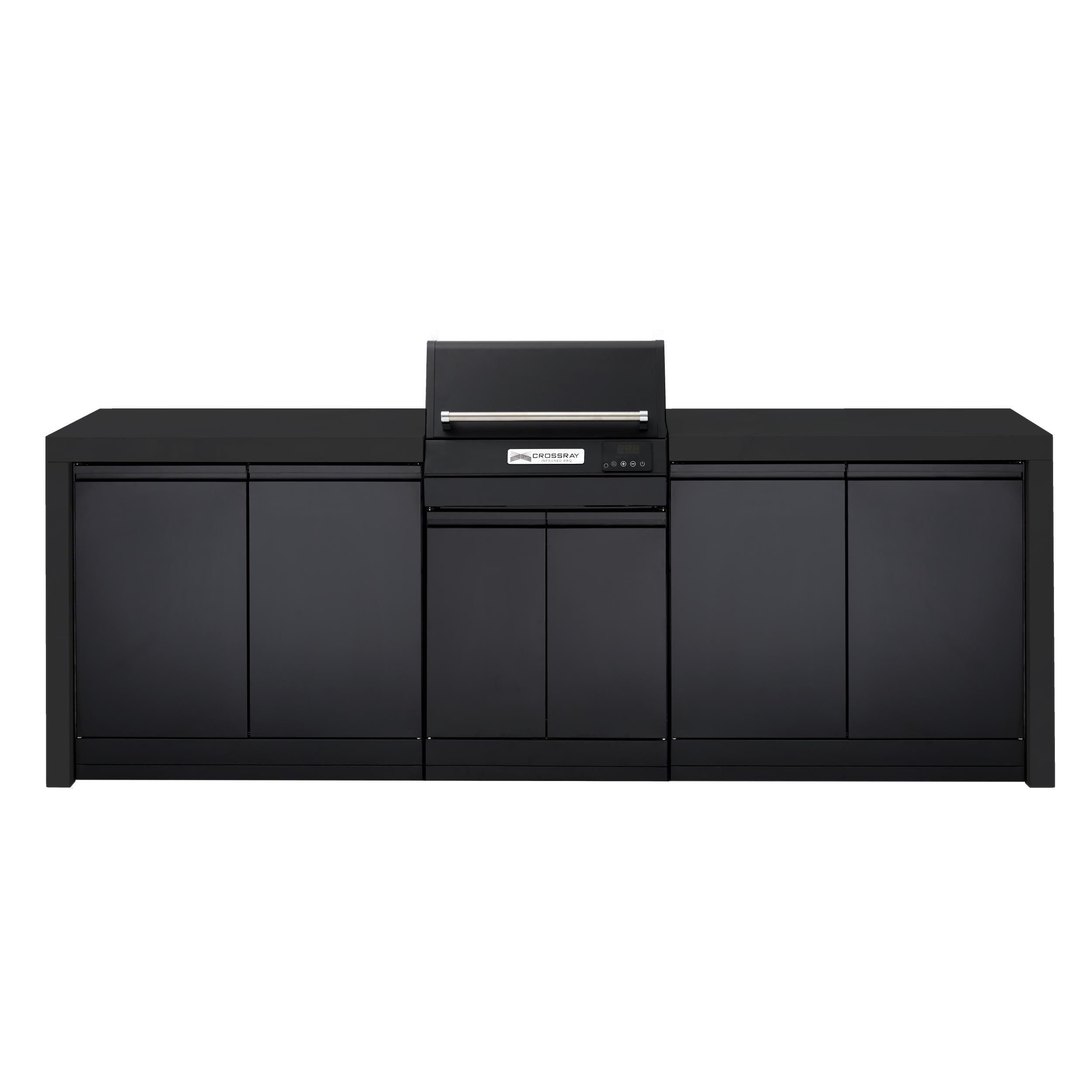 Crossray eXtreme Electric Outdoor Kitchen Black Bench