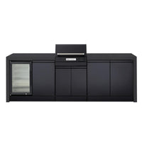 Crossray eXtreme Electric Outdoor Kitchen Black Bench