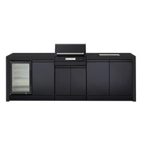 Crossray eXtreme Electric Outdoor Kitchen Black Bench