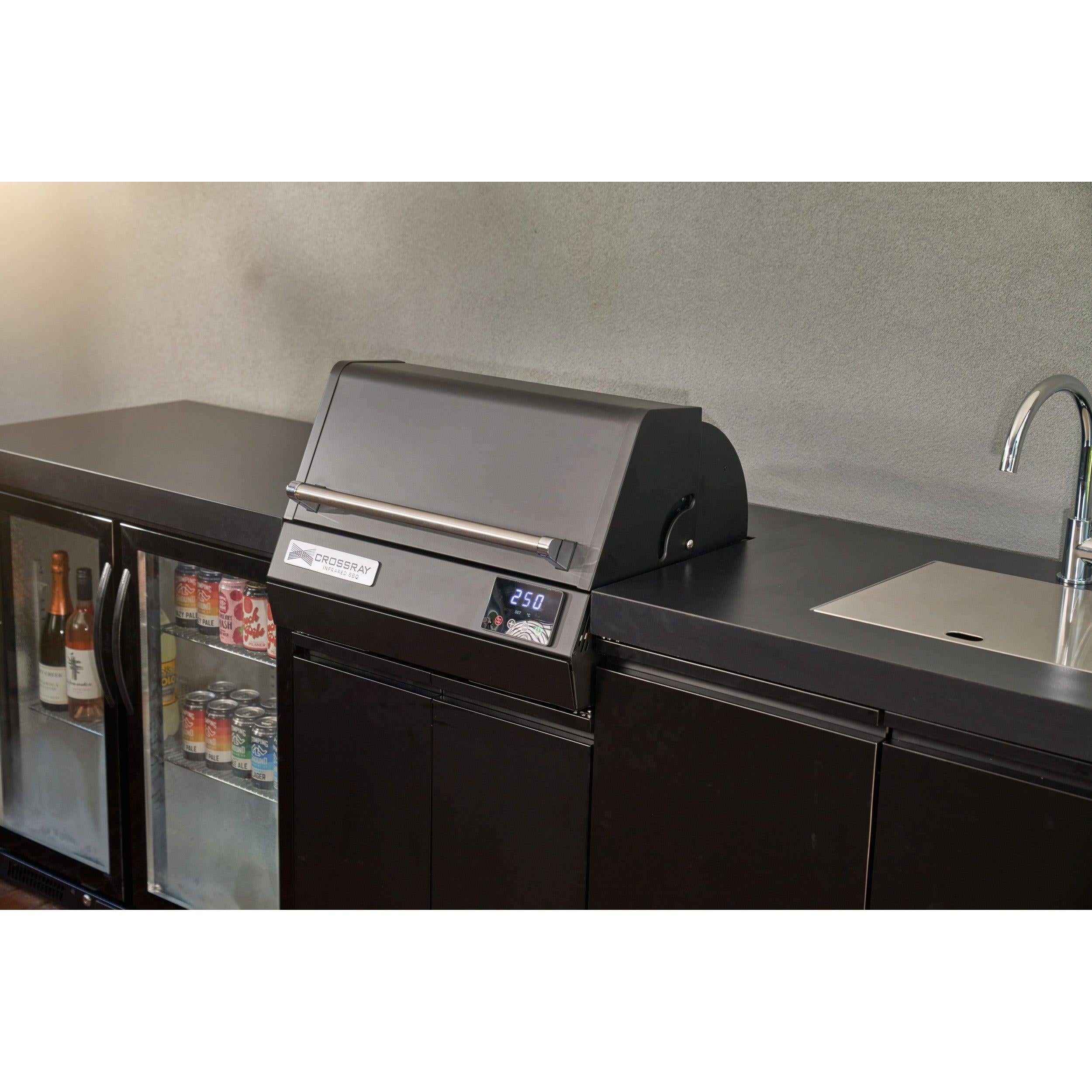 Crossray eXtreme Electric Outdoor Kitchen Black Bench