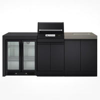 Crossray eXtreme Electric Outdoor Kitchen Black Bench