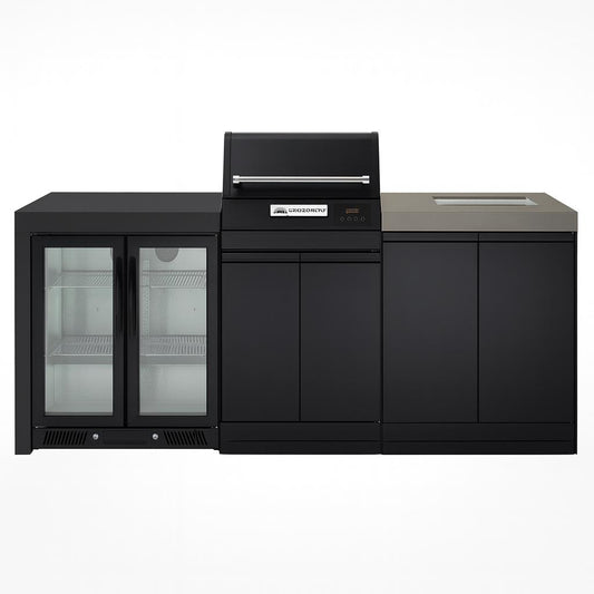 Crossray eXtreme Electric Outdoor Kitchen Black Bench