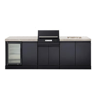 Crossray eXtreme Electric Outdoor Kitchen Grey Bench