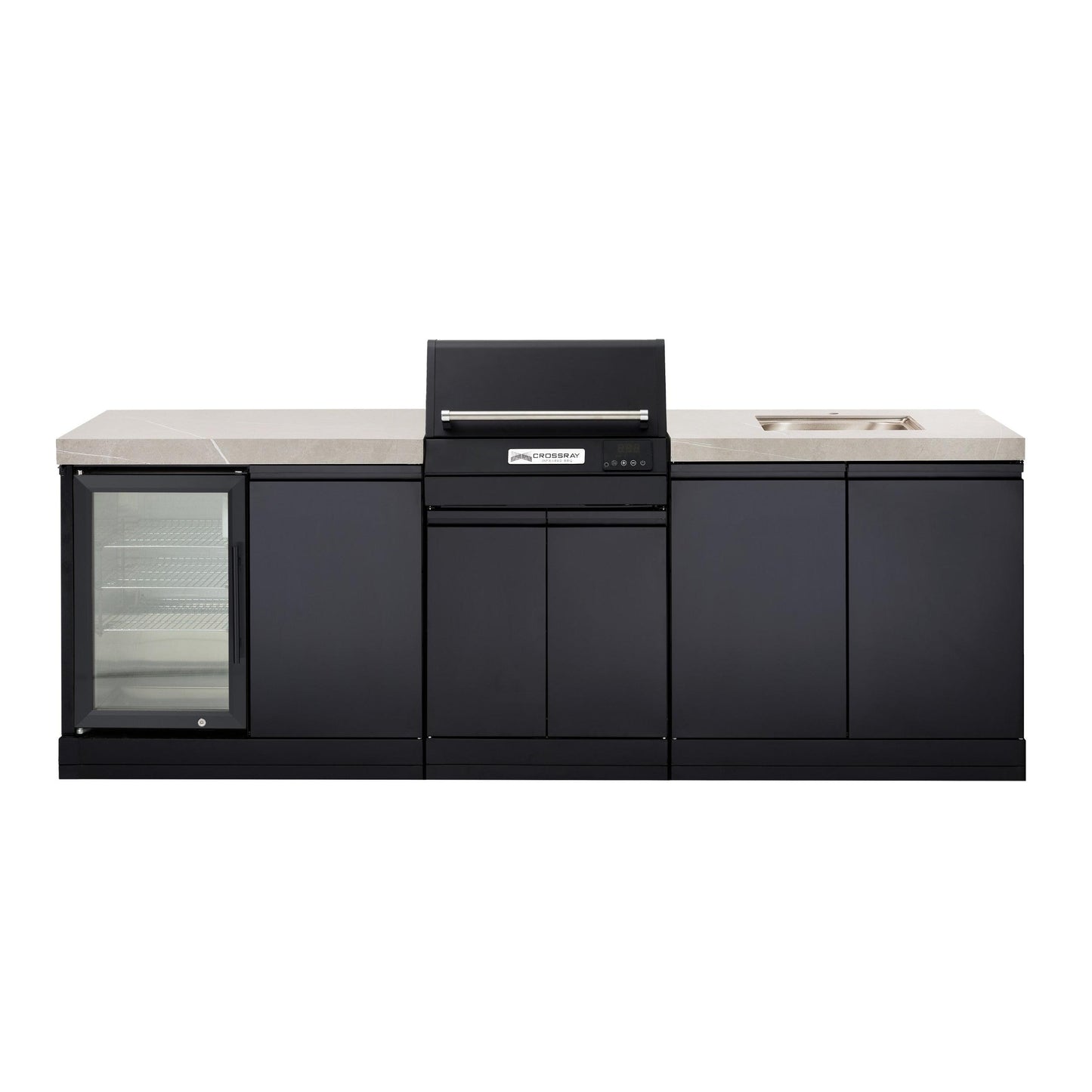 Crossray eXtreme Electric Outdoor Kitchen Grey Bench