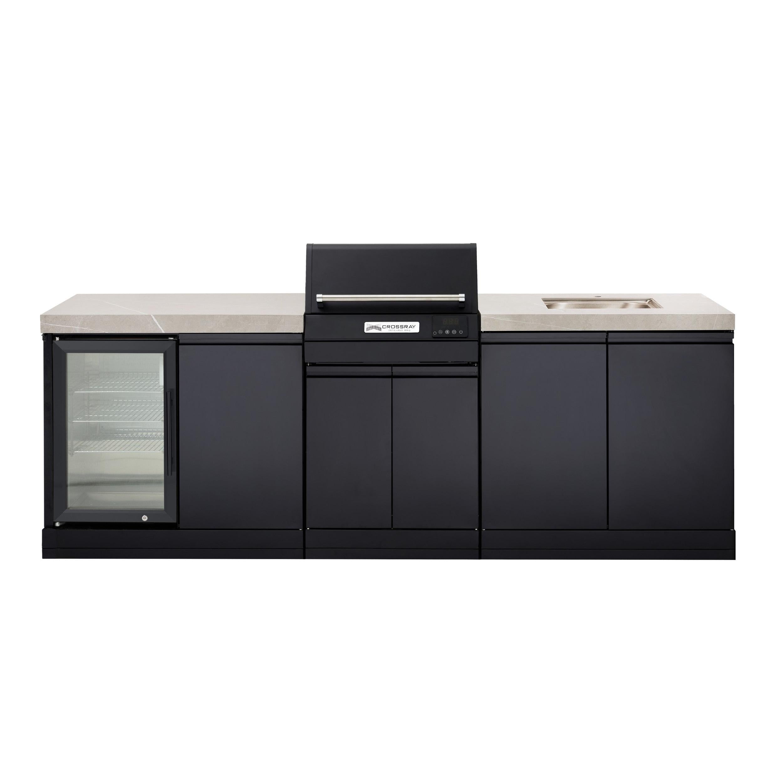 Crossray eXtreme Electric Outdoor Kitchen Grey Bench