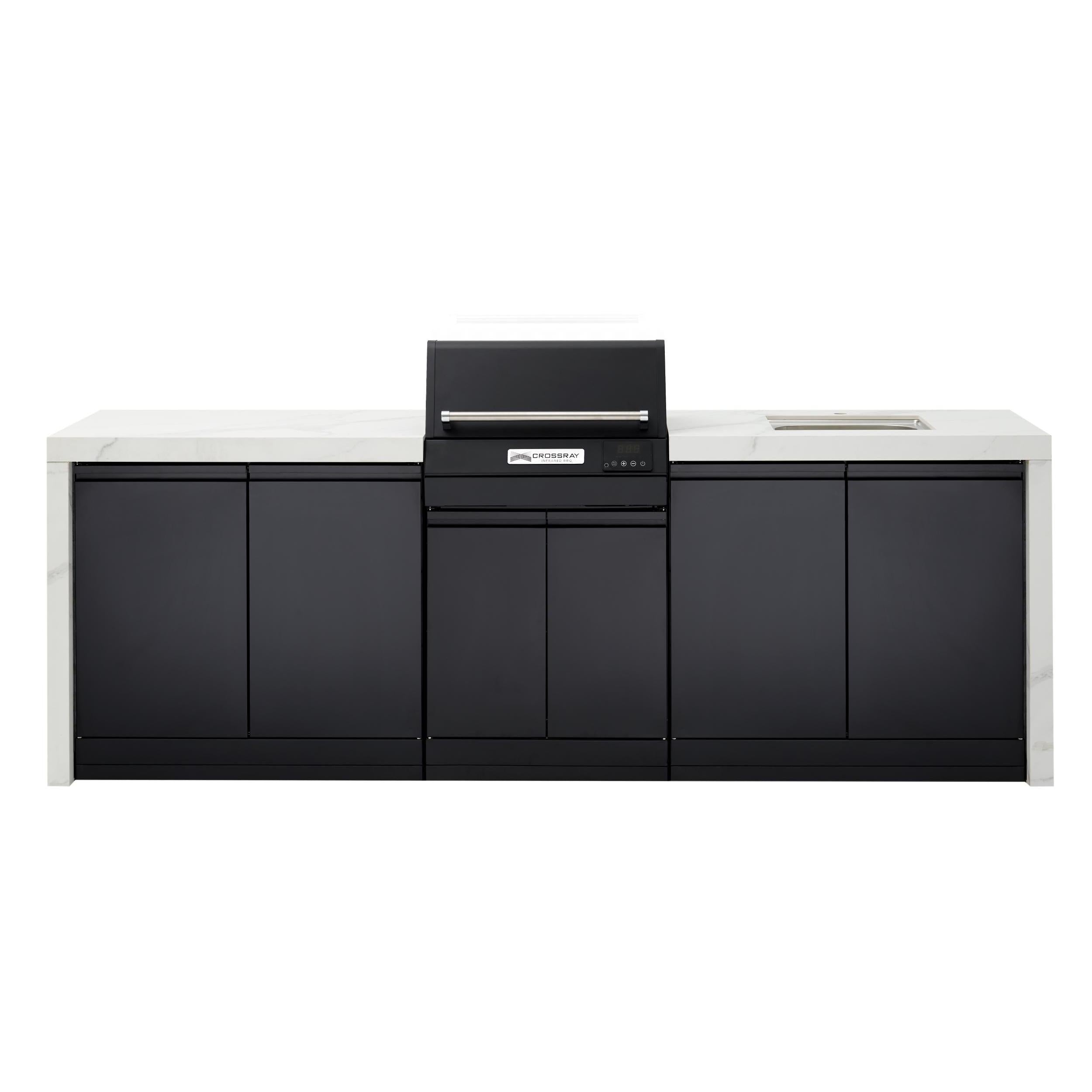 Crossray eXtreme Electric Outdoor Kitchen White Bench