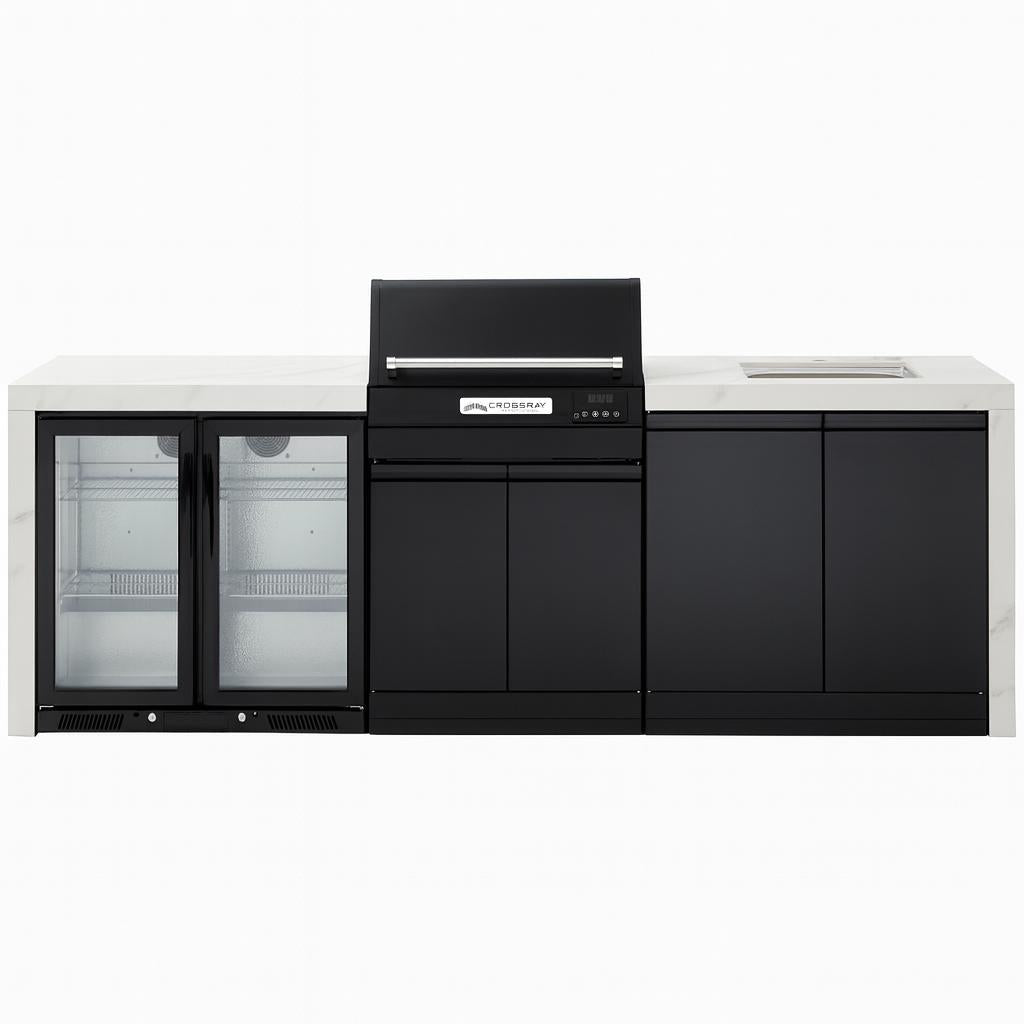 Crossray eXtreme Electric Outdoor Kitchen White Bench