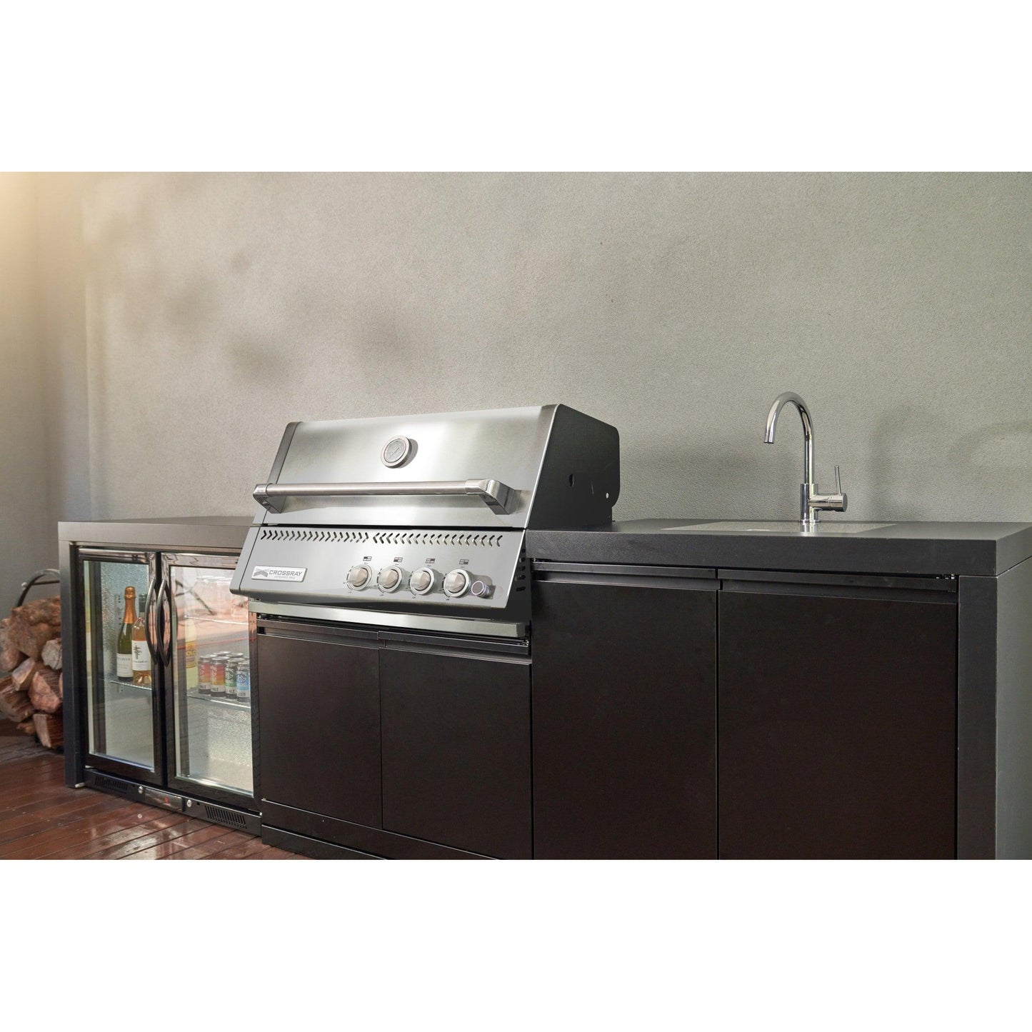 Crossray Premium Xplor Outdoor Kitchen Black Bench