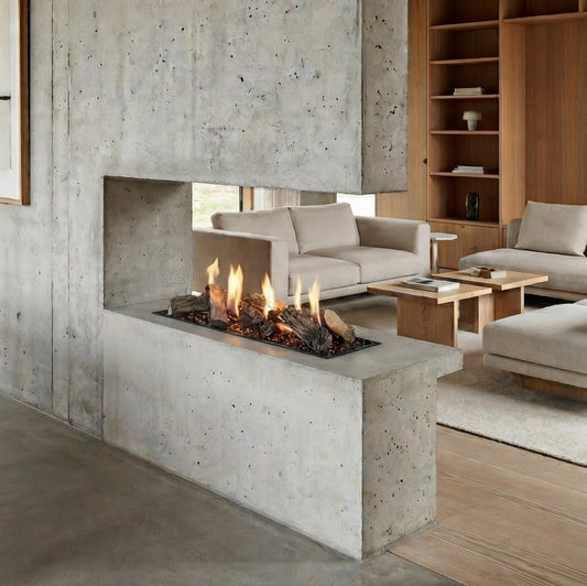 Decoflame Net Zero LogicWood Ethanol Fireplace