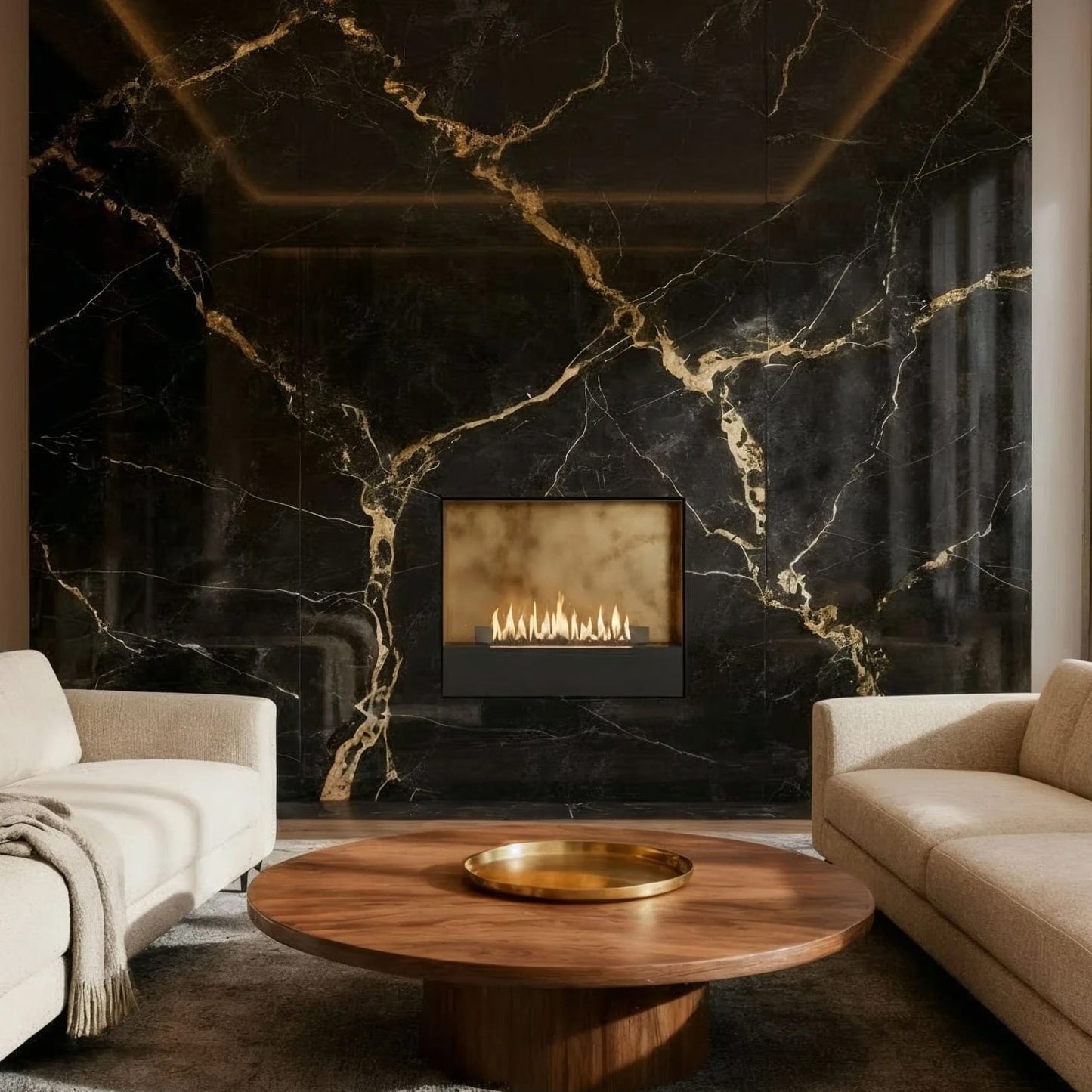 Decoflame Milan Freestanding F2 Ethanol Fireplace