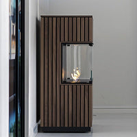 Decoflame Montreal Peninsula Ethanol Fireplace with Net Zero Burner