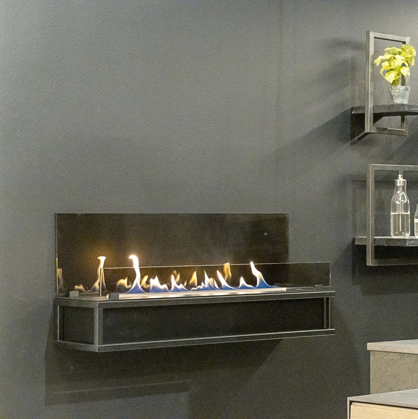 Decoflame Net Zero Torino F6 Automatic Wall Mounted Ethanol Fireplace